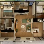 tm studio 2 bedroom house ploor plan