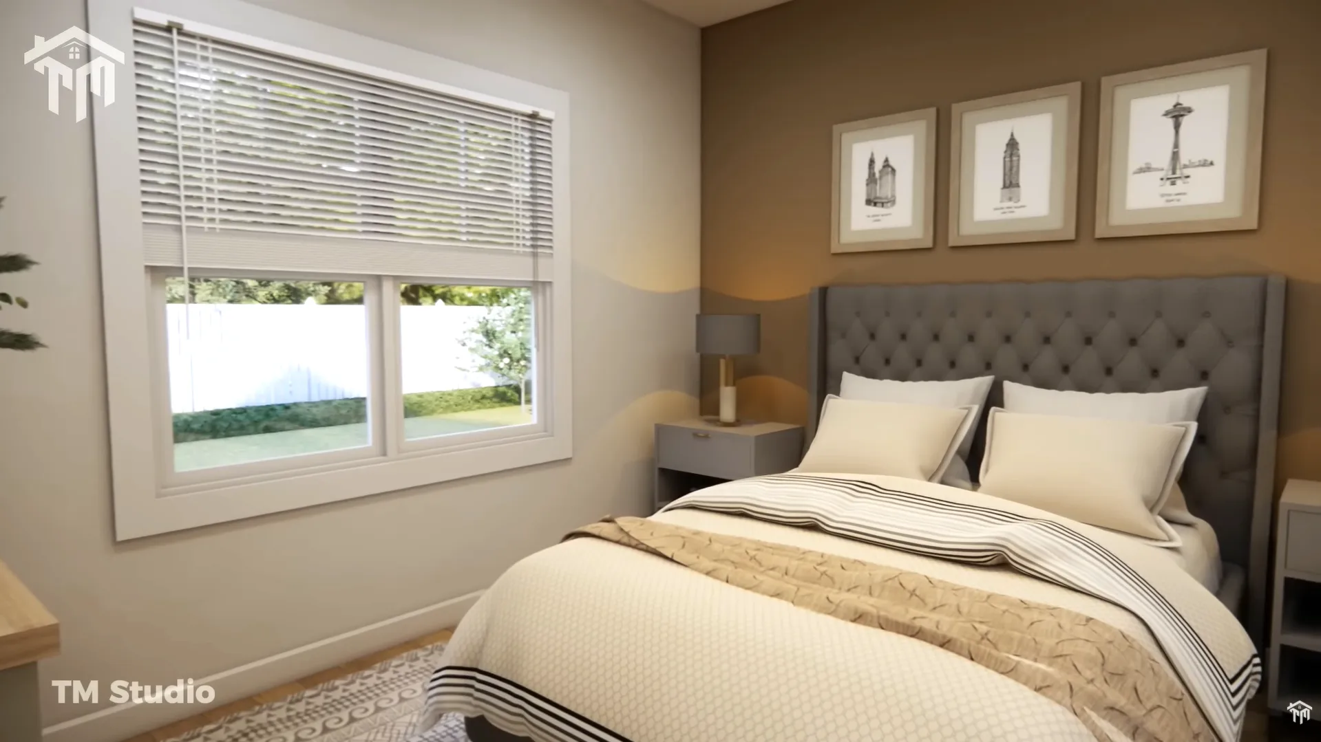 tm studio 2 bedroom small house design floor plan