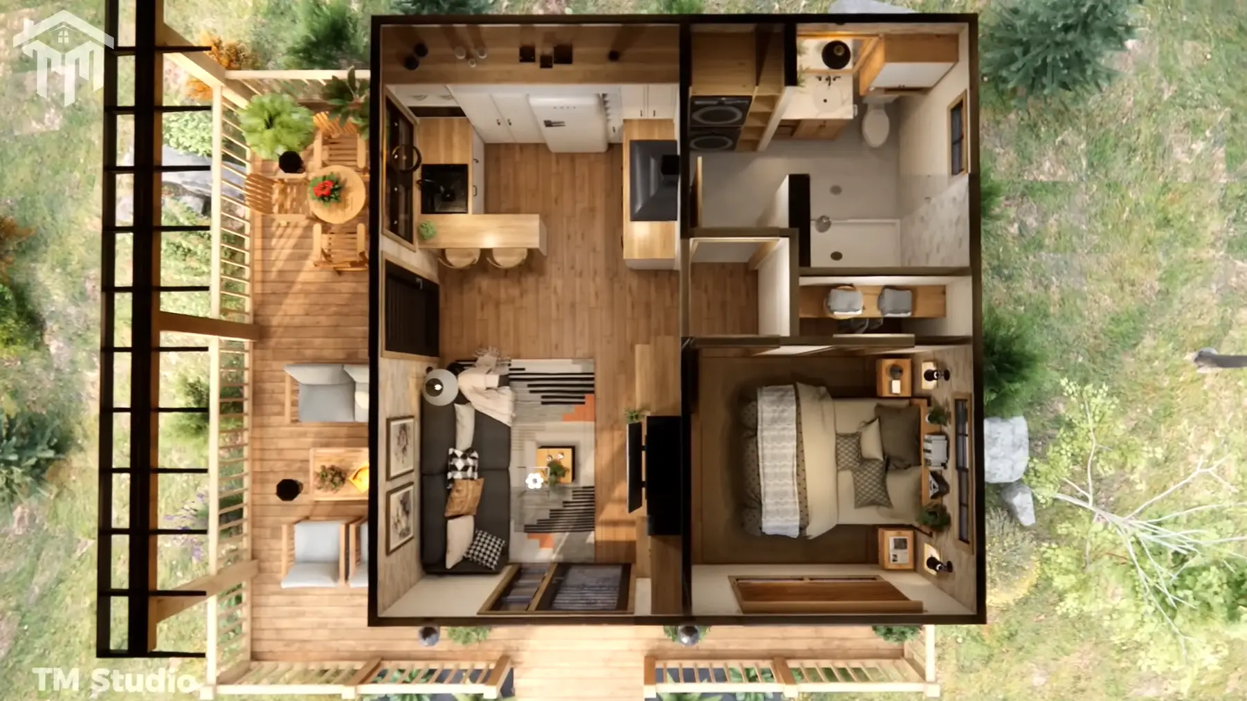 1 bedroom floor plan tm studio