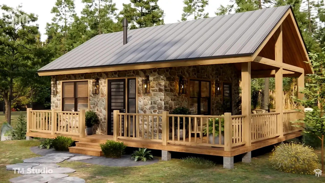 TM STUDIO house plan 1 bedroom