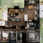 tm studio 2 bedroom 2 bathroom house plan