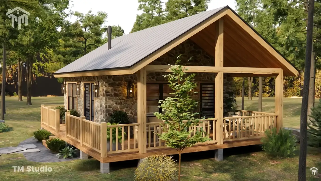 TM STUDIO house plan 1 bedroom