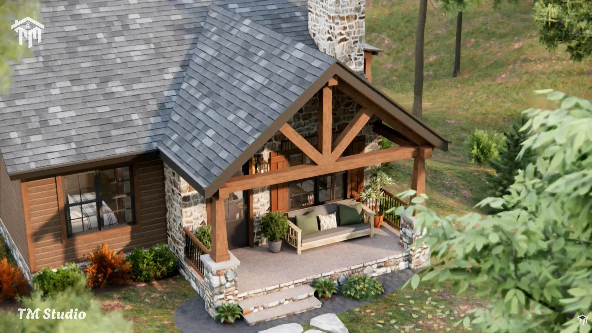 tm studio 2 bedroom house plan