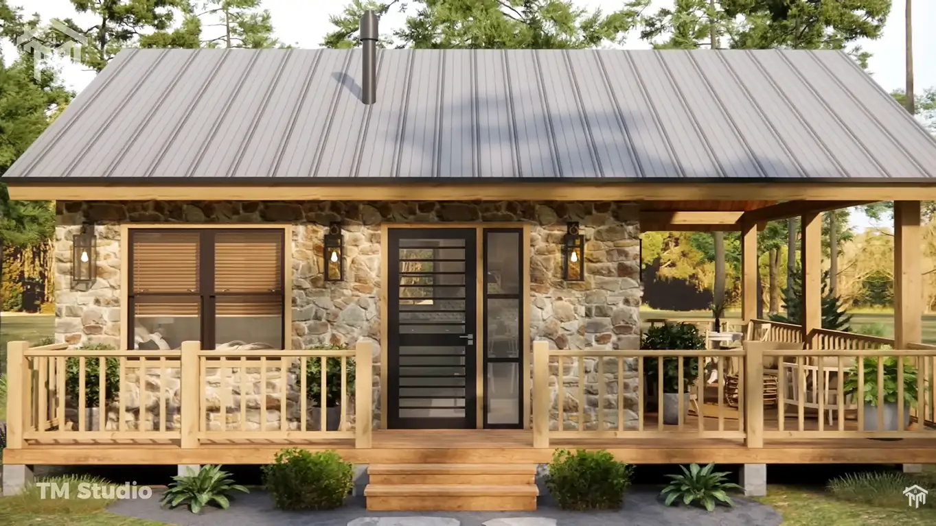 TM STUDIO house plan 1 bedroom