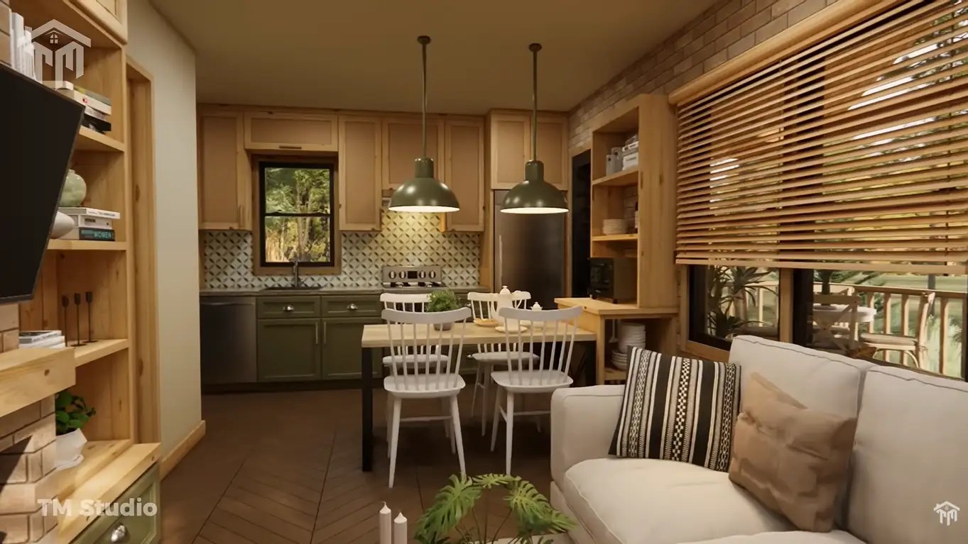 TM STUDIO house plan 1 bedroom