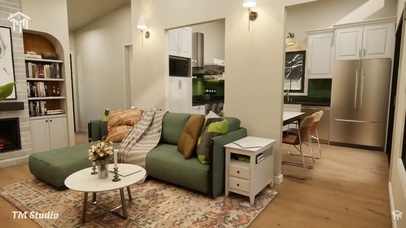 tm studio 2 bedroom house ploor plan
