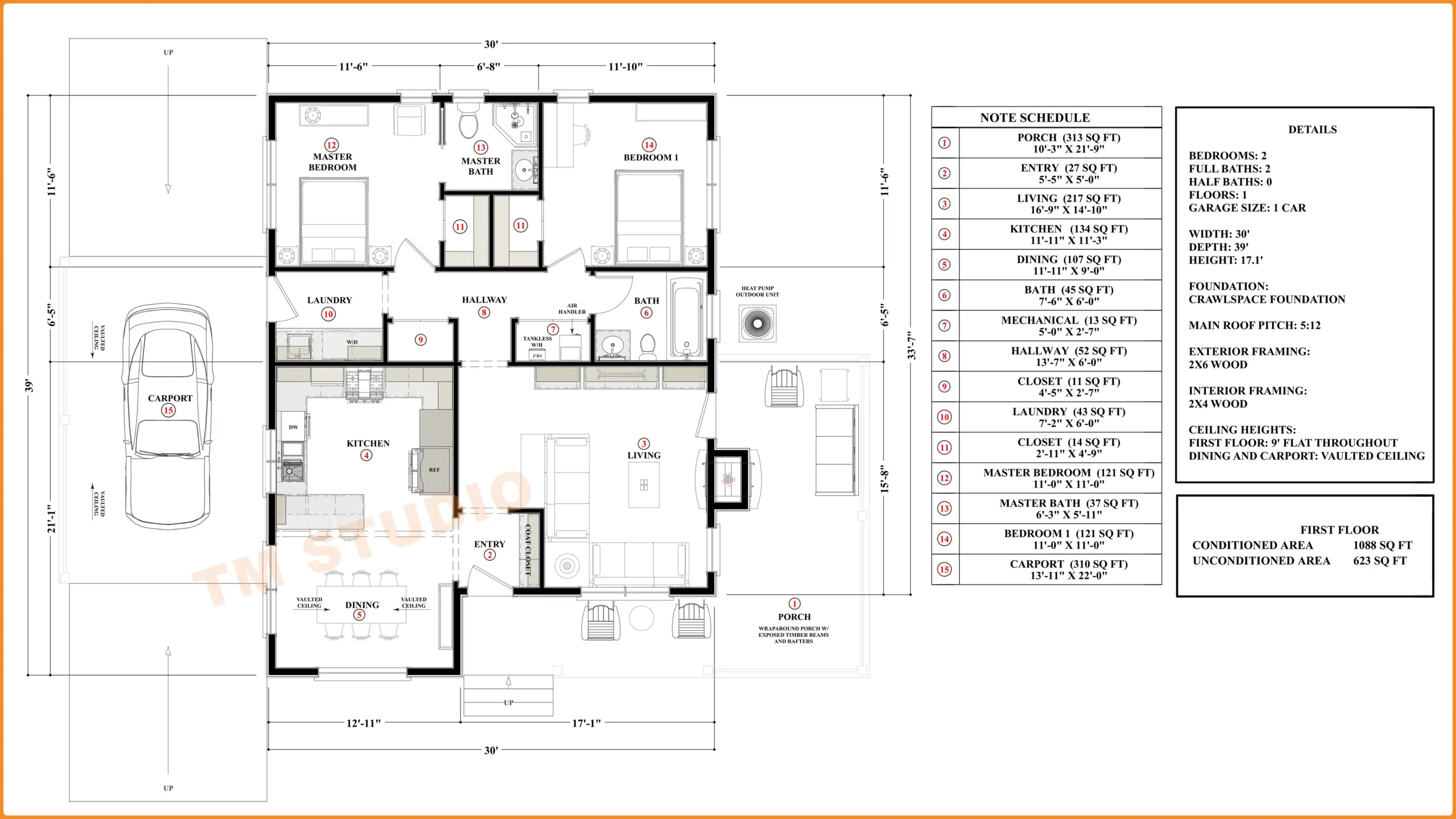 TMS-007-CF1 Floor Plan TM STUDIO