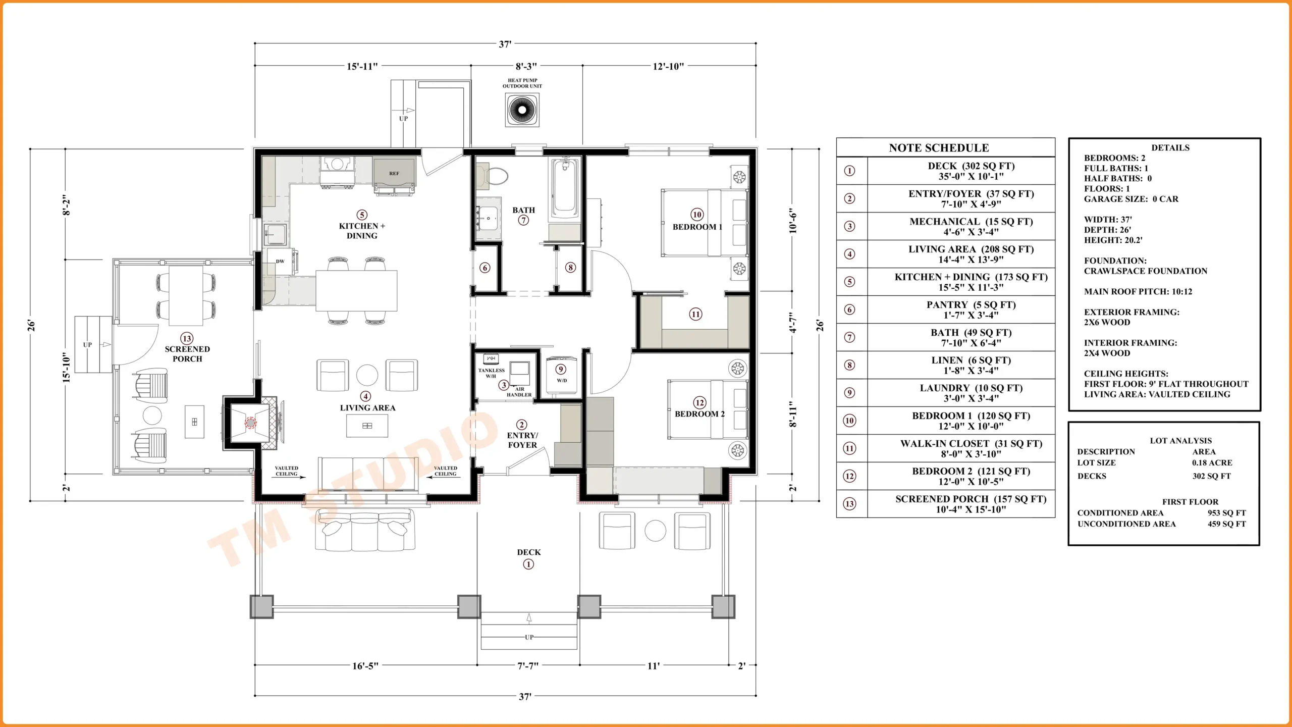 TMS-008-CF1 floor plan TM STUDIO