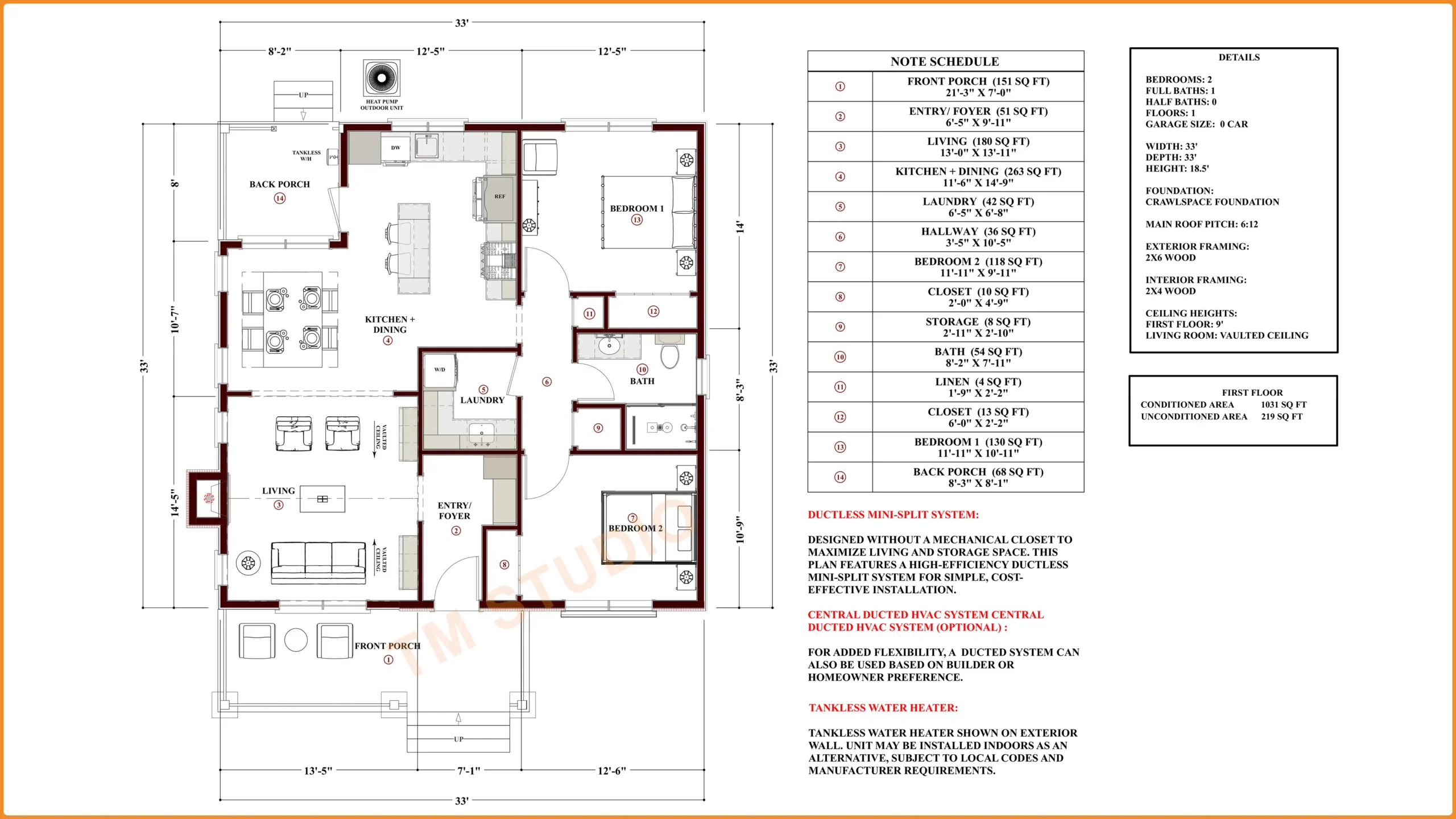 TMS-014-CF1 Floor plan tm studio