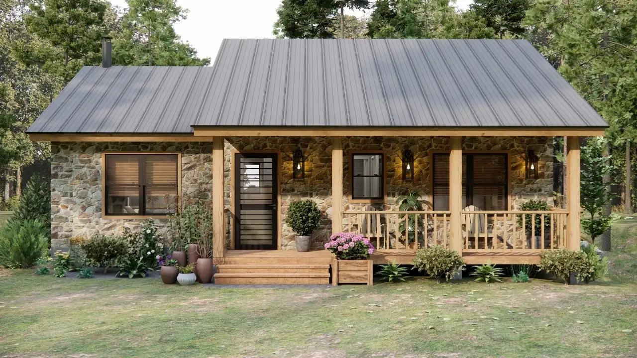 This Small Home Wraps You in Warmth and Peace (860 sq.ft)