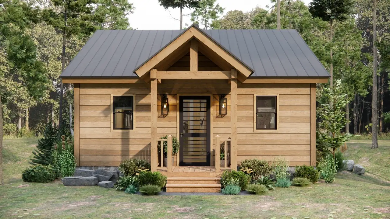 23'x26' (7x8m) From Wood to Wonder – The Art of Tiny House Living