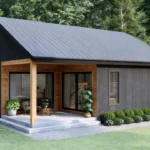 TM STUDIO small house design floor plan 33'x30' (10x9m) The Perfect Small Country House: Beautiful & Comfortable.