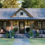 tm studio 2 bedroom cottage house floor plan