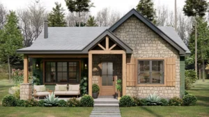 TM Studio 2 bedroom house design floor plan