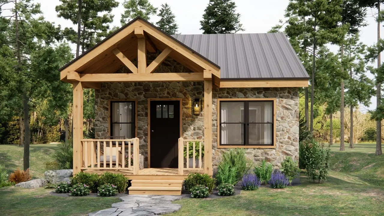 Can't Help Falling In Love With This Sweet Home | Tiny House Design (21'x26') tm studio 1 bedroom house design