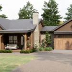 Can't Help But Love This Cozy Rustic Cottage: Small Home Design & Floor Plan Ideas TM studio 2 bedroom house plan