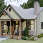 TM Studio 2 bedroom 2 bathroom house plan