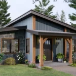 tm studio 2 bedroom 1 bathroom house plan Embracing Nature's Warmth and Radiance! Small House Design Ideas