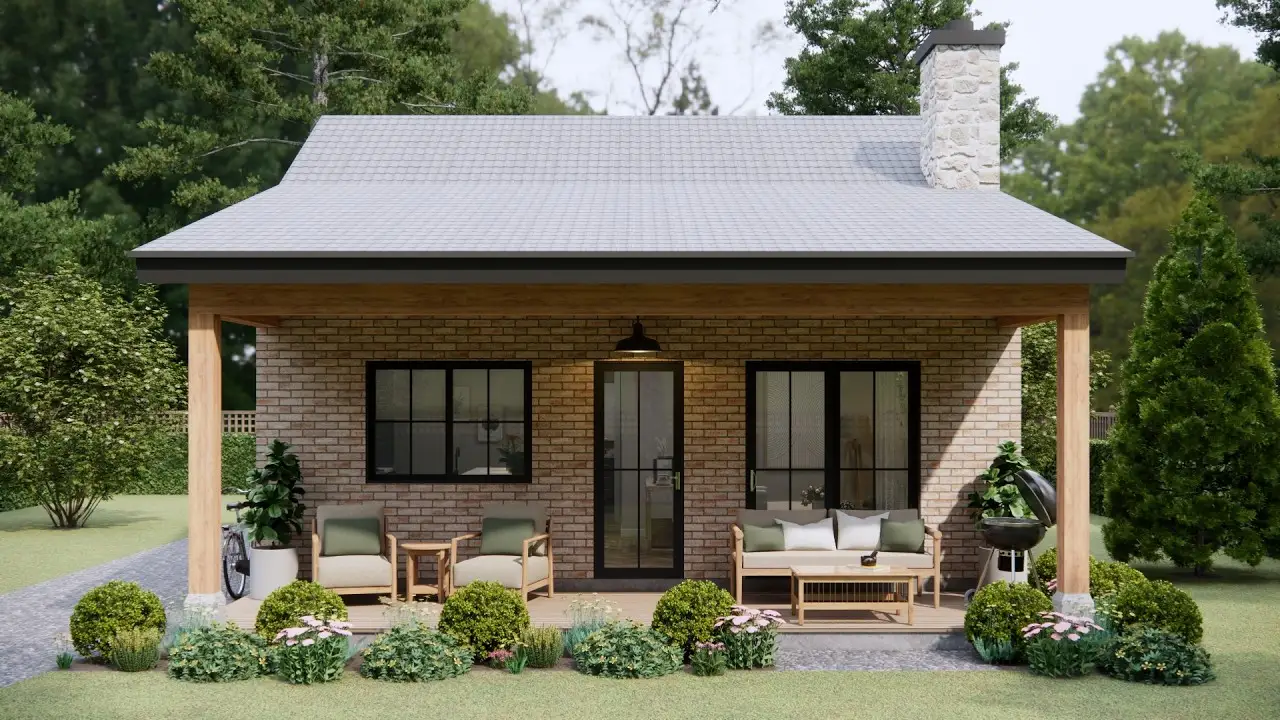 23'x26' The Perfect Small House for a Cozy Life | Small House Ideas