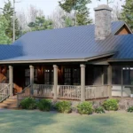 36'x42' (11x13m) Dreamy Cottage House with Amazing Porch! Sweet & Cozy