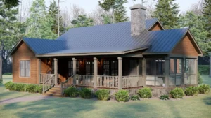 36'x42' (11x13m) Dreamy Cottage House with Amazing Porch! Sweet & Cozy