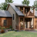 tm studio 2 bedroom 2story house plan