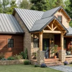 TM Studio 29'x26' (9x8m) Cottage Farmhouse with Loft: Cozy, Space-Saving, and Stylish