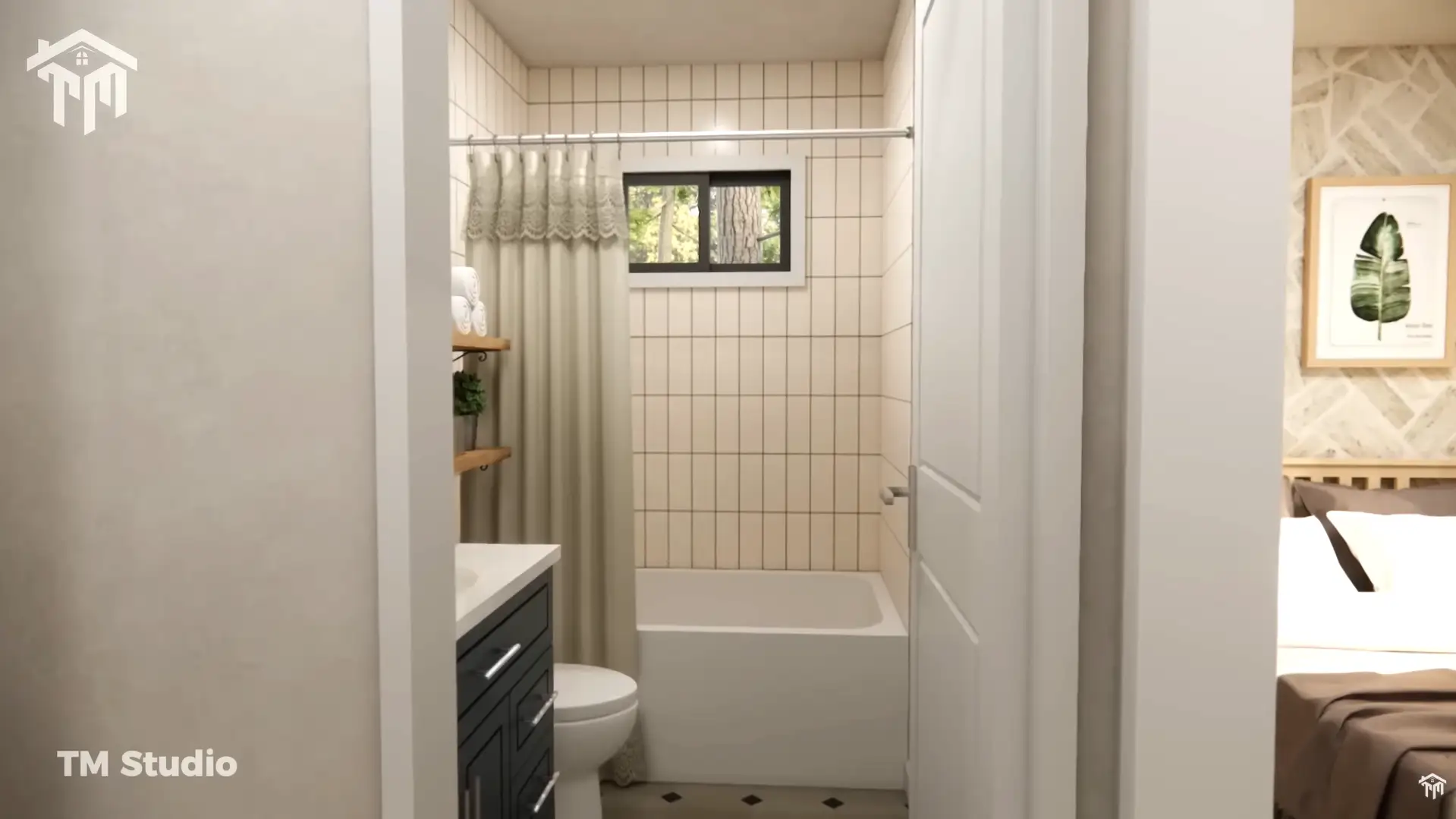 tm studio small house design (39'x 33') Small Farmhouse Design | A Warm and Cozy Retreat