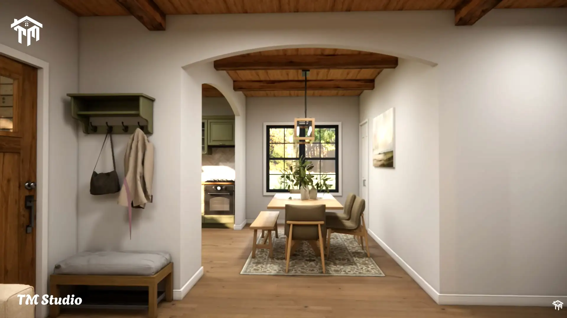 29'x36' (9x11m) What An Amazing Cabin Home | Cozy & Charm | 2-Bedroom Small House Floor plan TM Studio small house design
