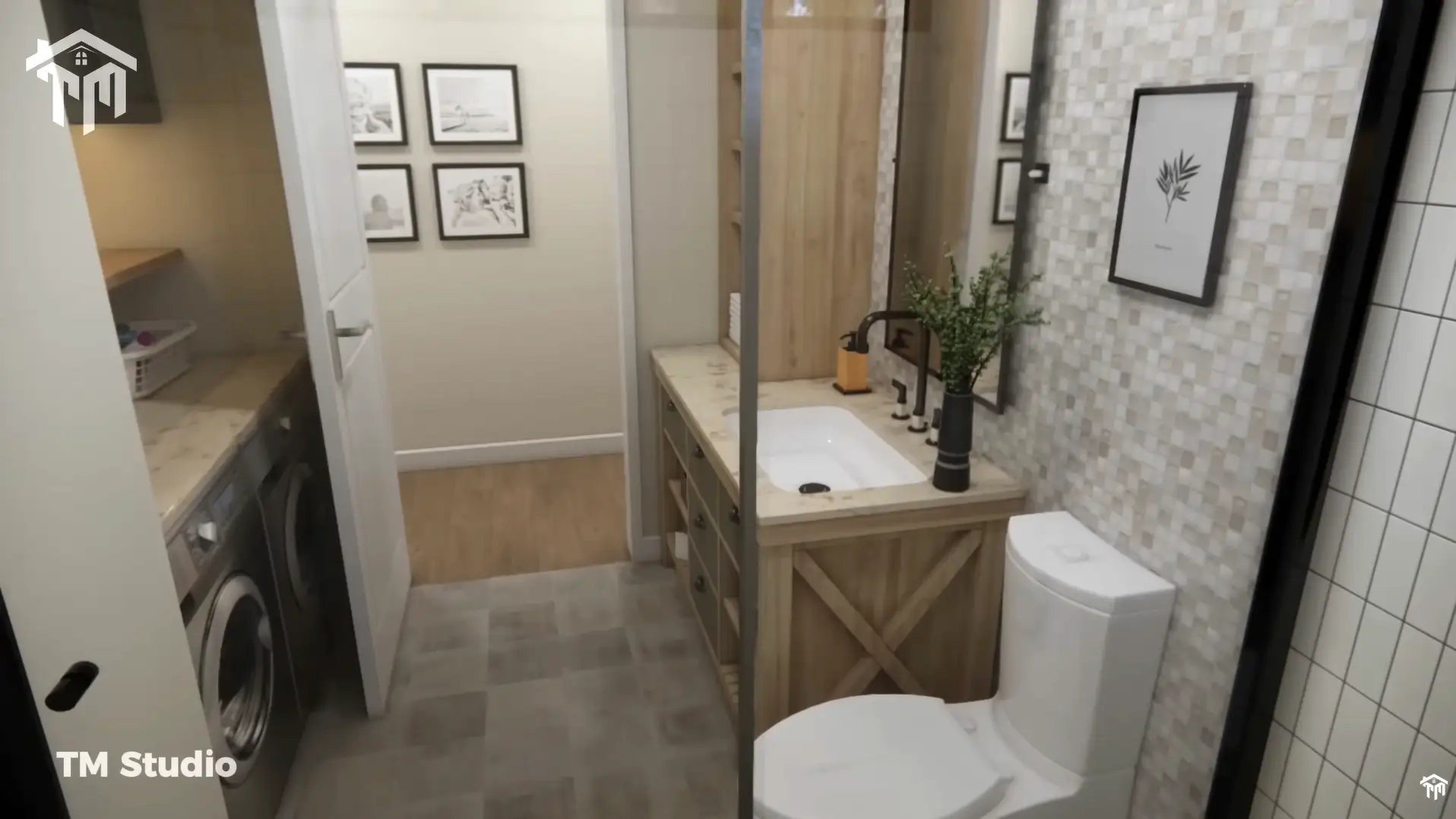 tm studio 2 bedroom 1 bathroom house plan Embracing Nature's Warmth and Radiance! Small House Design Ideas