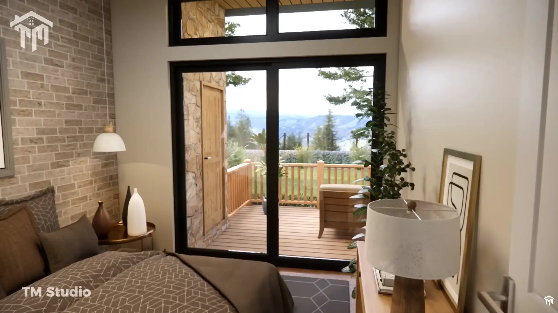 tm studio 2 bedroom 1 bathroom house plan TM STUDIO Small House Design