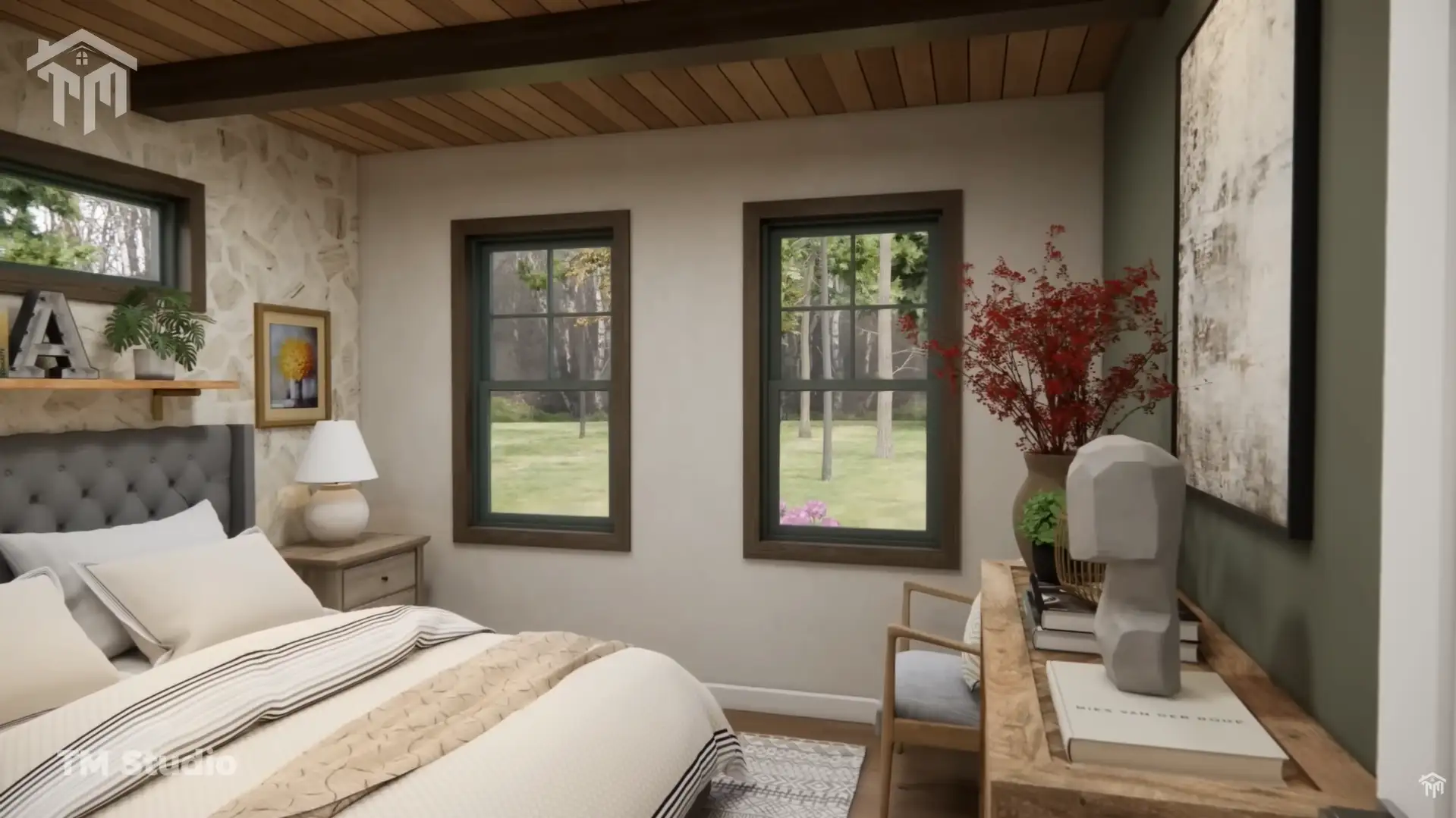 tm studio small house design 2 bedroom house plan