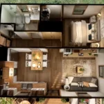 23'x20' (7x6m)Tiny Yet Beautiful: Discover This Small House floor plan TM Studio