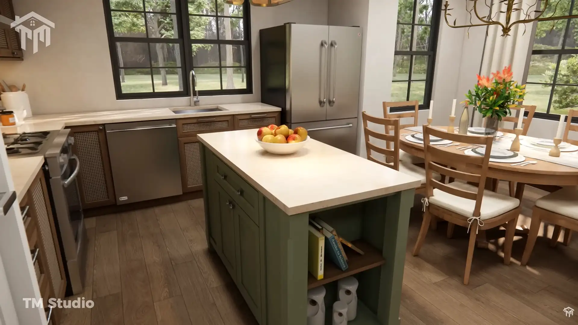 2 bedroom cottage house floor plan TM Studio