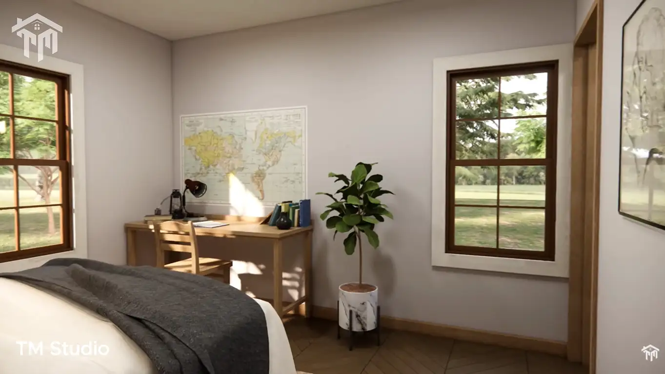 Tm studio house plans 2 bedroom