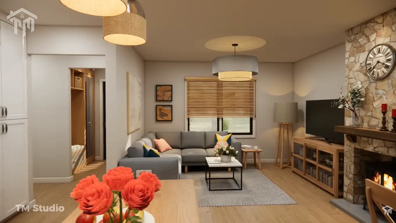 This Small Home Wraps You in Warmth and Peace (860 sq.ft)