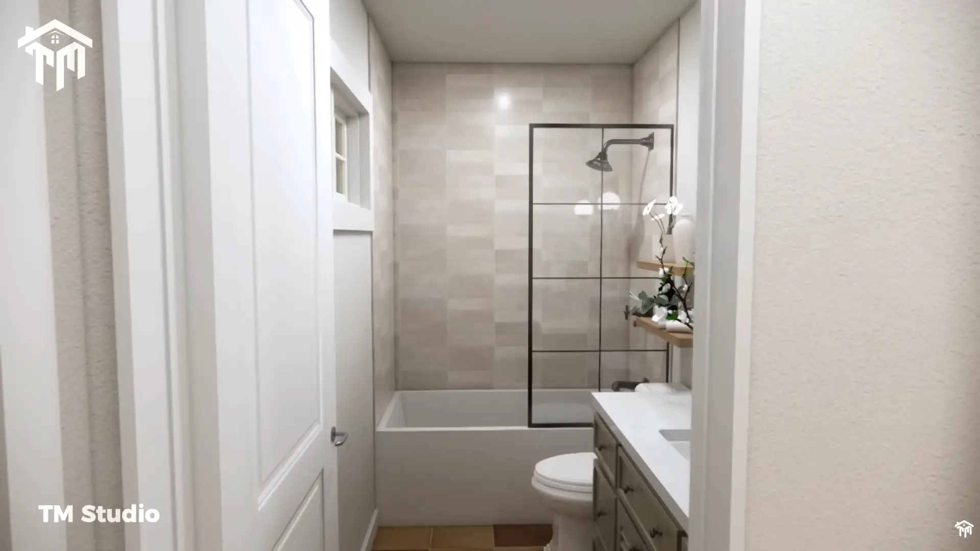 Tm studio 1 bedroom small house floor plan