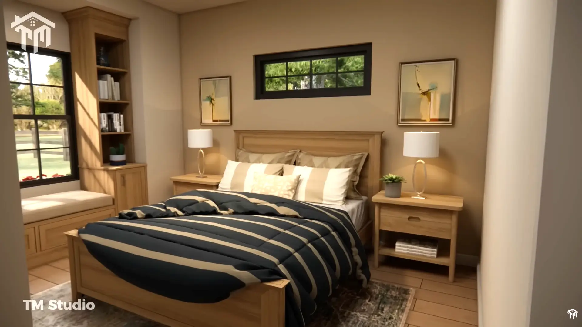 Can't Help But Love This Cozy Rustic Cottage: Small Home Design & Floor Plan Ideas TM studio 2 bedroom house plan