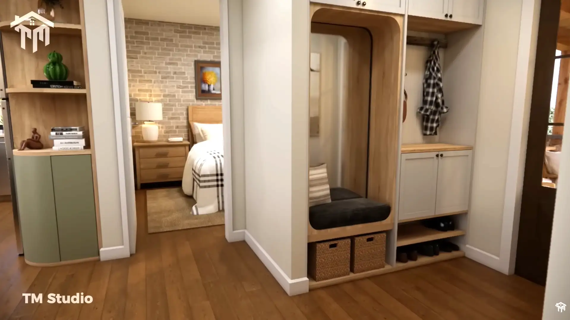 tm studio 2 bedroom 1 bathroom house plan TM STUDIO Small House Design