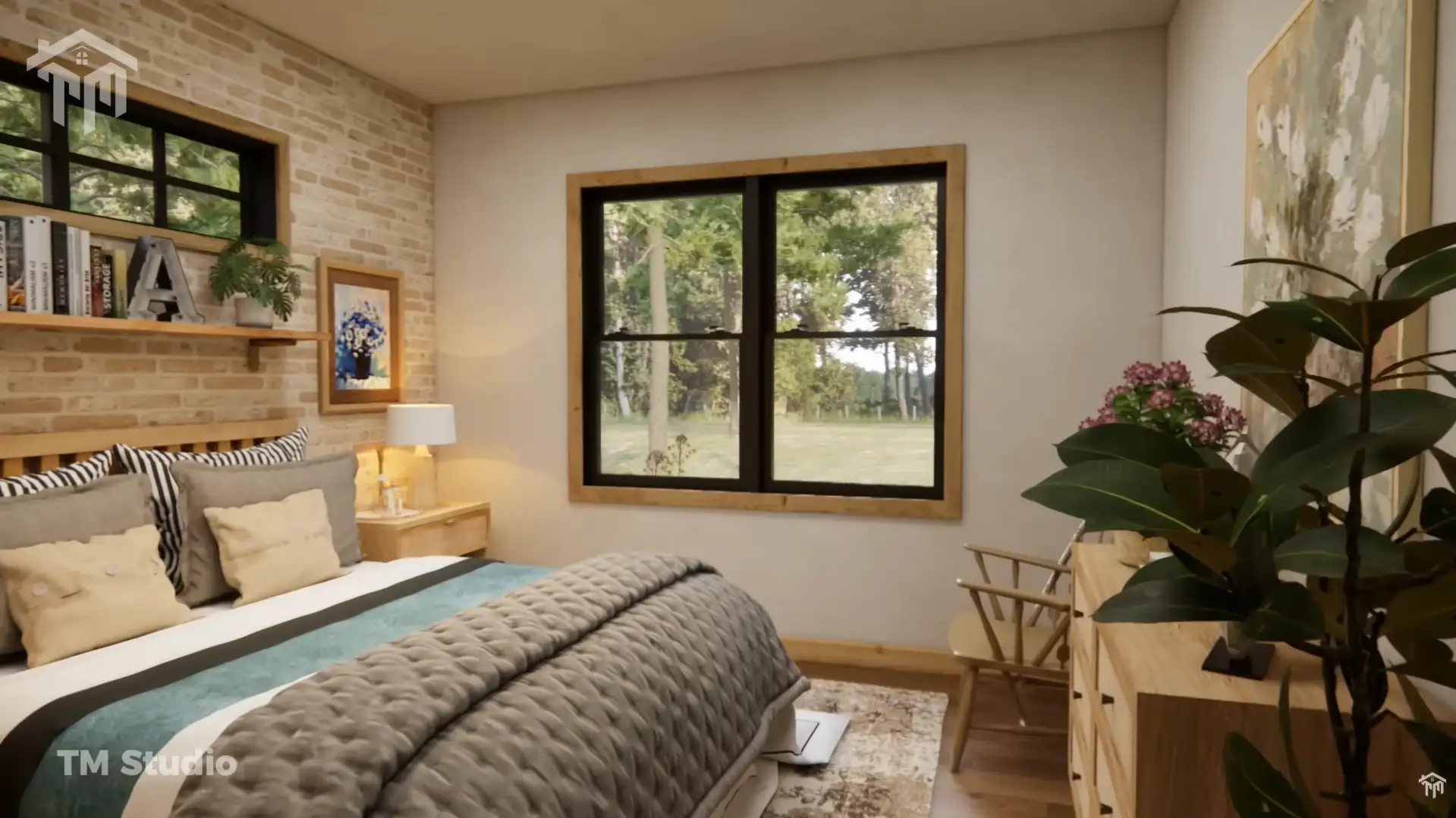 TM Studio small house design 1 bedroom floor plan