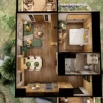 23'x23' (7x7m) This AMAZING Small House Breaks All Expectations tm studio small house design floor plan