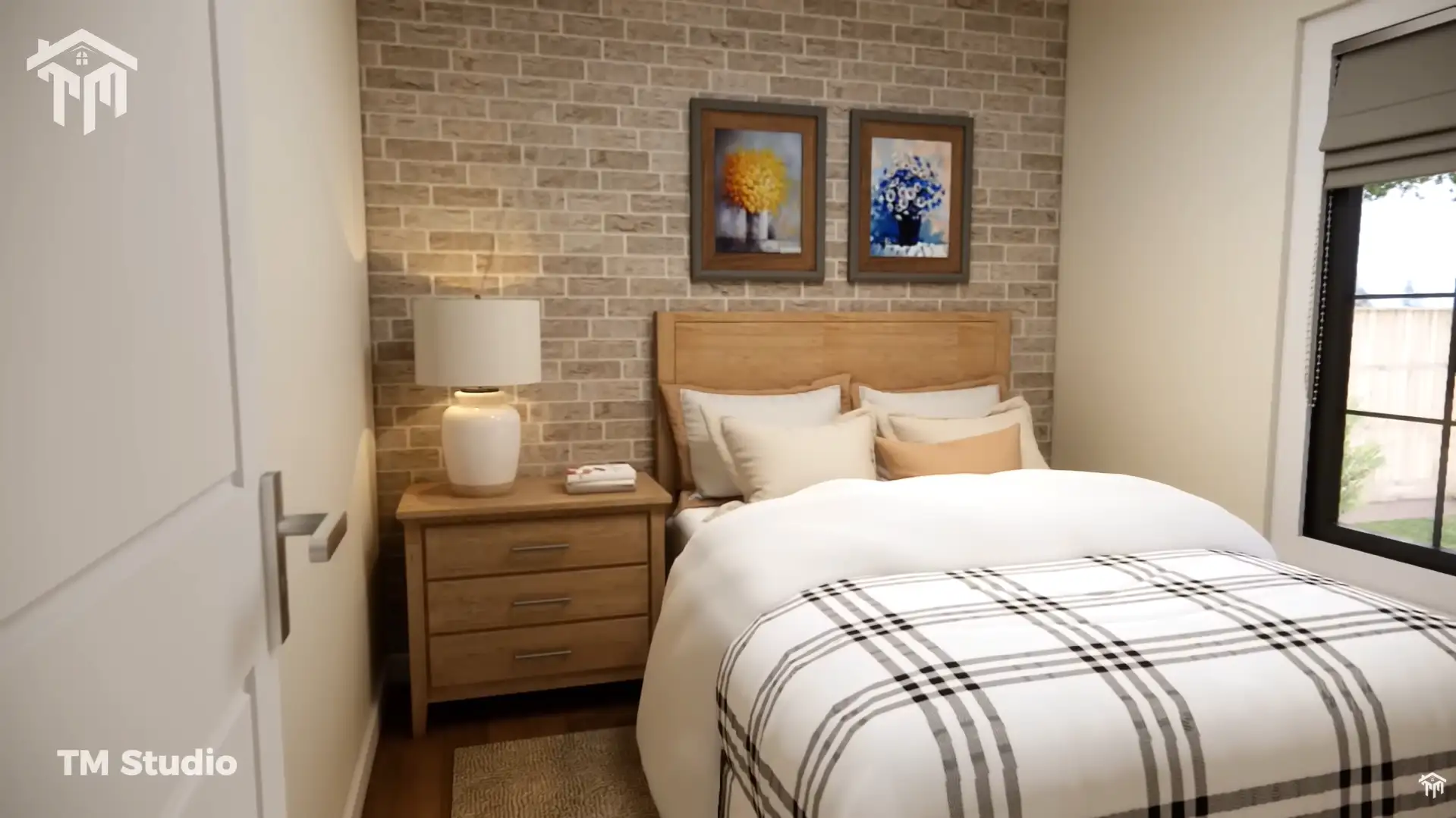 tm studio 2 bedroom 1 bathroom house plan TM STUDIO Small House Design