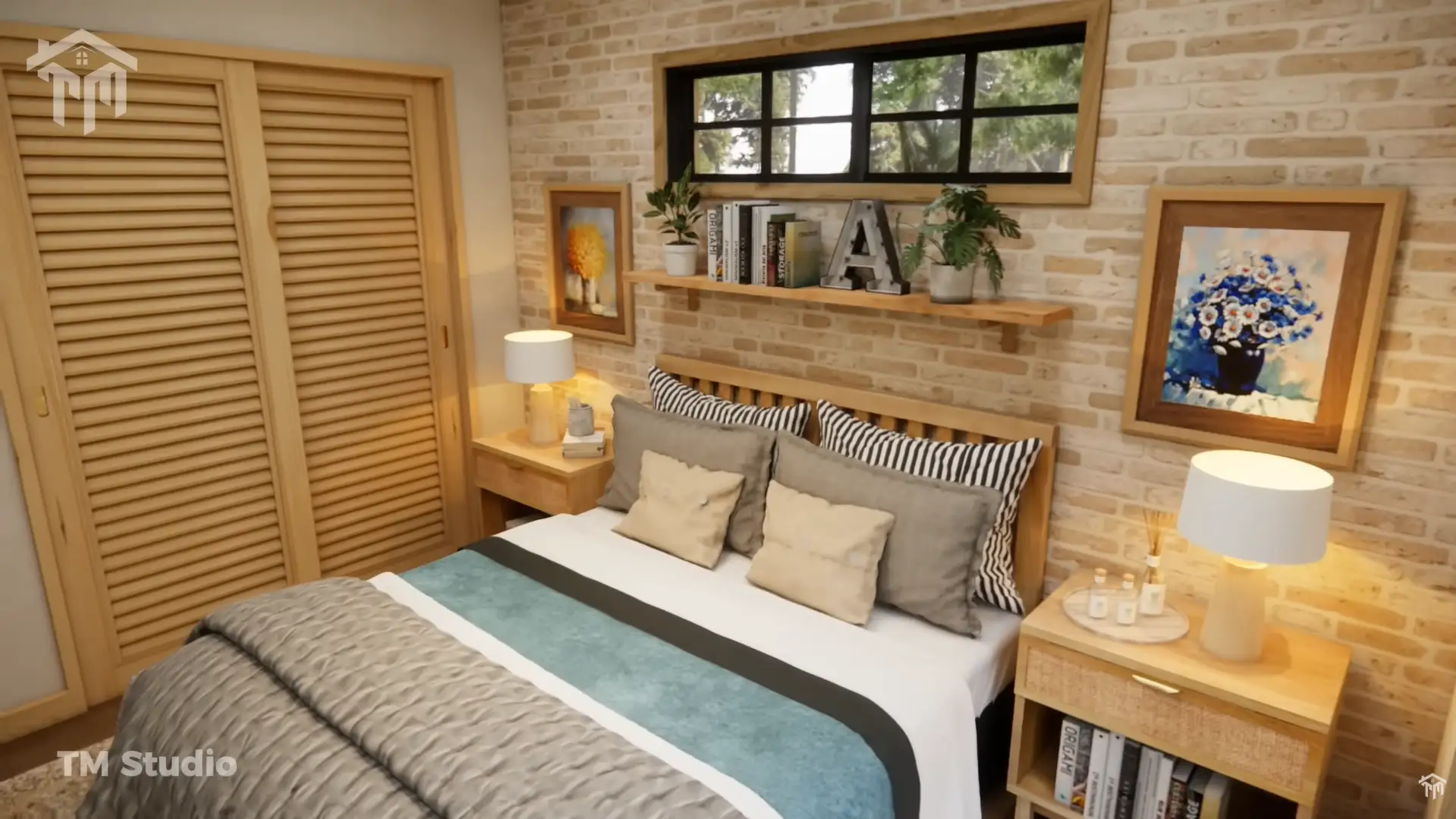 TM Studio small house design 1 bedroom floor plan