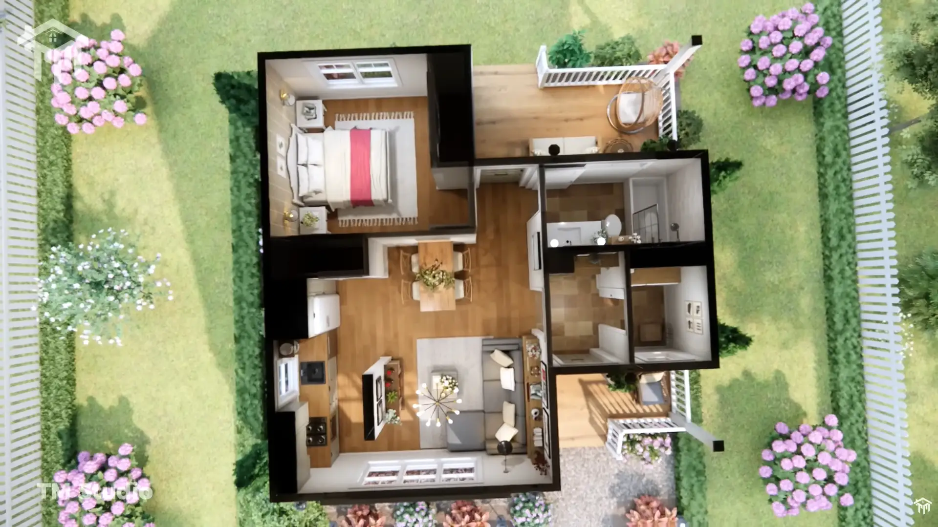 Tm studio 1 bedroom small house floor plan