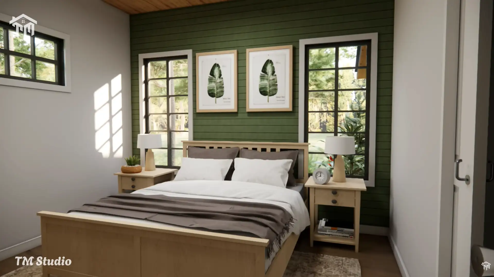 29'x36' (9x11m) What An Amazing Cabin Home | Cozy & Charm | 2-Bedroom Small House Floor plan TM Studio small house design