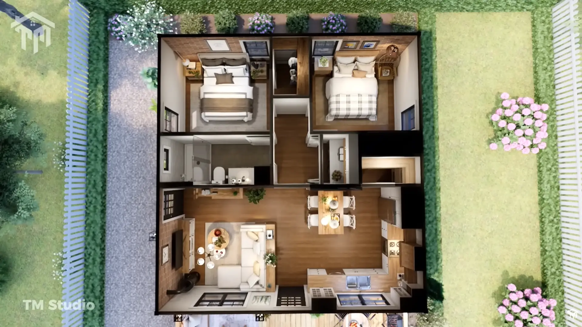tm studio house plans 2 bedroom