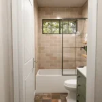 2 bedroom cottage house floor plan TM Studio