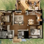 tm studio 2 bedroom house plan | TM Studio Small House Design