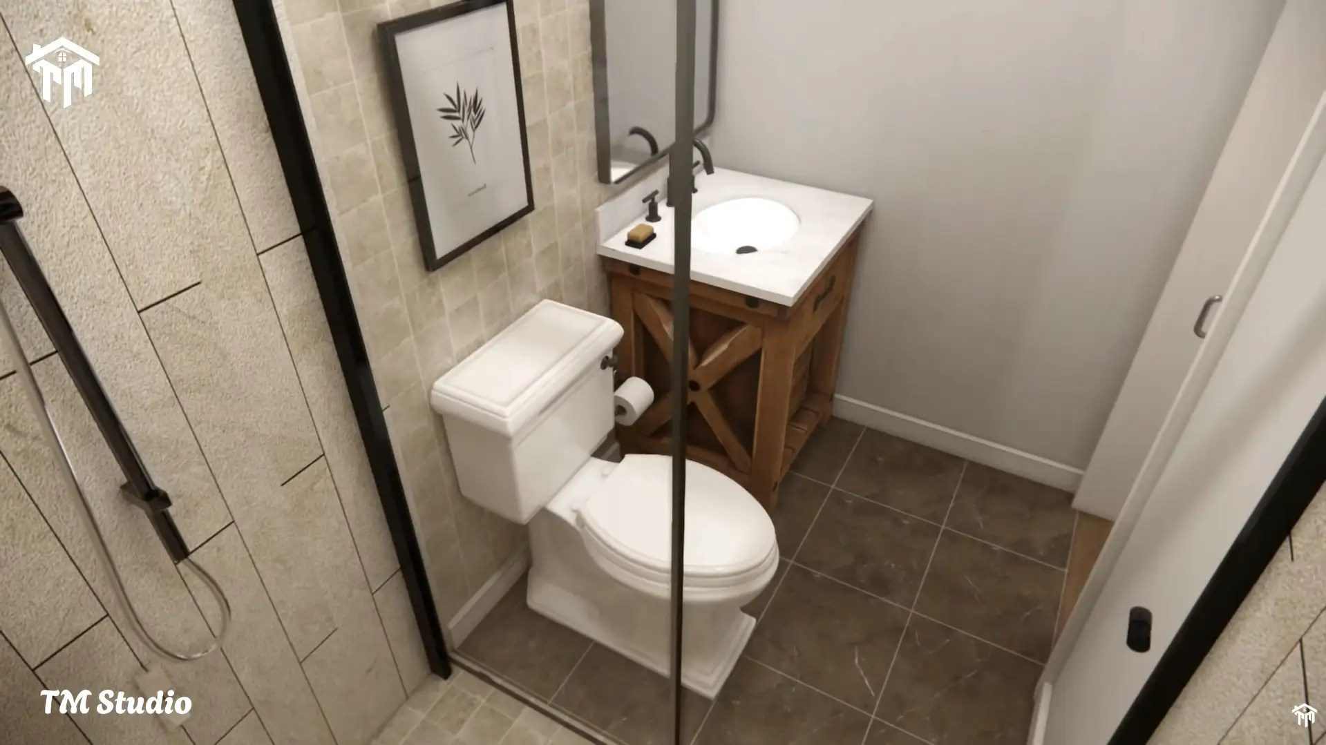 29'x36' (9x11m) What An Amazing Cabin Home | Cozy & Charm | 2-Bedroom Small House Floor plan TM Studio small house design