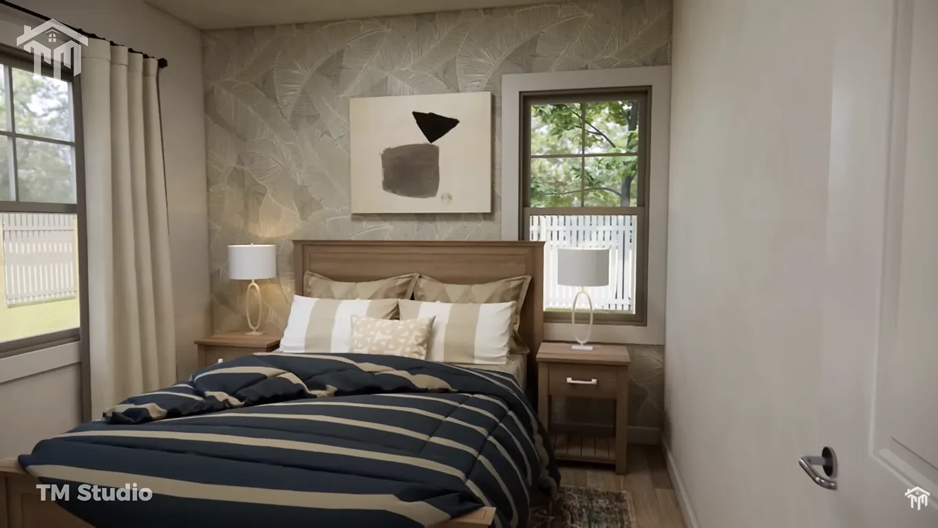 tm studio 2 bedroom house plan Absolutely Gorgeous Small House | 2-Bedroom | COZY & CHARMING.